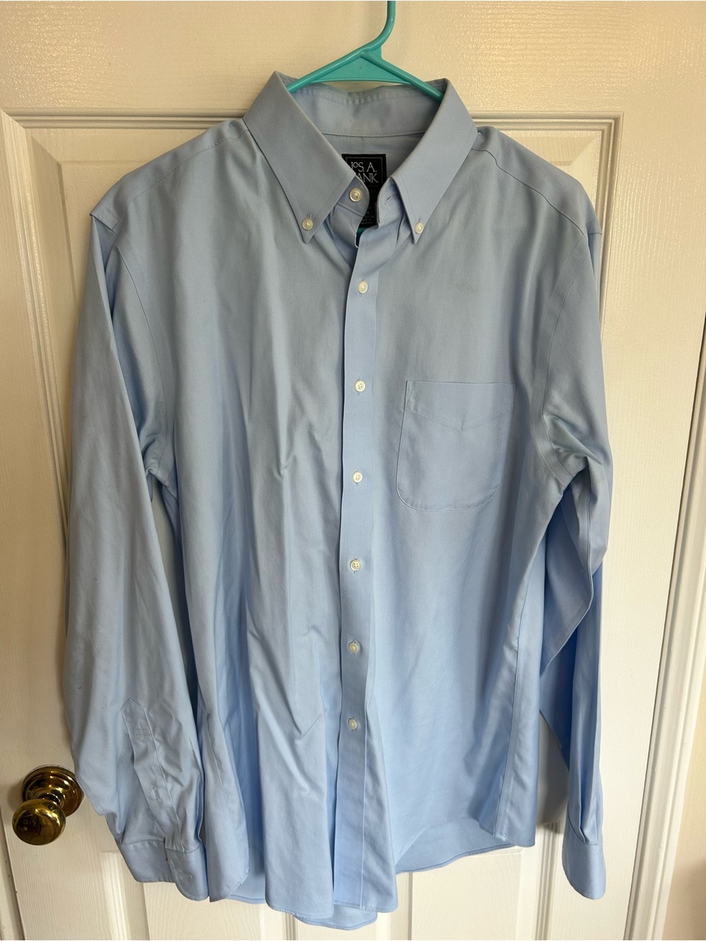 Jos. A. Bank Men's Light Blue Button-Down Dress Shirt